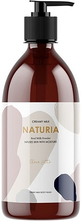 Косметика по уходу за телом Evas Гель для душа Naturia Creamy Milk Body Wash Choco Latte 750 мл