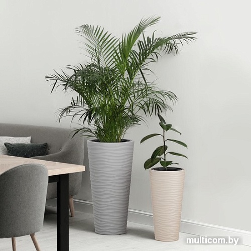 Кашпо Альтернатива Оазис М8079 (серый)