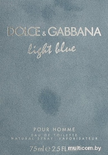 Dolce&Gabbana Light Blue pour Homme EdT (75 мл)