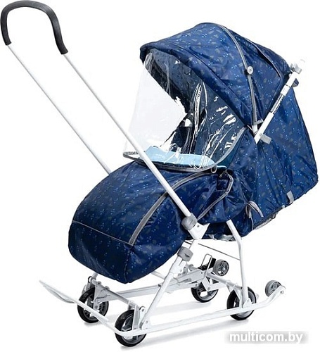 Санки-коляска Nika У3-1К/1 (северный синий)