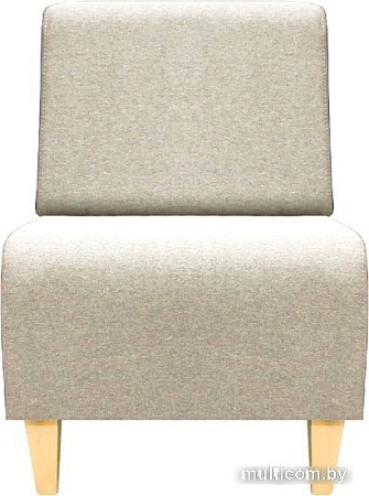 Интерьерное кресло Brioli Руди Д (рогожка, J1 кремовый/светлые ножки)