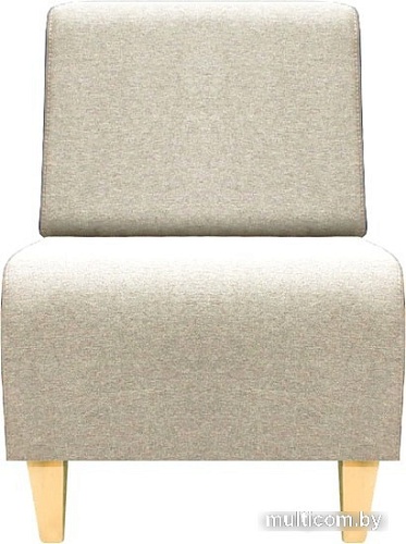 Интерьерное кресло Brioli Руди Д (рогожка, J1 кремовый/светлые ножки)