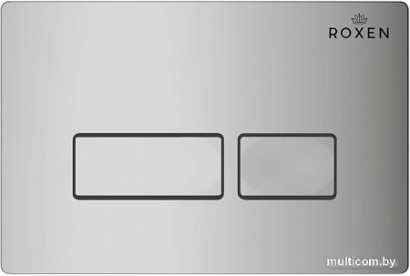 Унитаз подвесной Roxen Porto One Rimless 6 в 1 StounFix Slim 593355 (кнопка: хром)