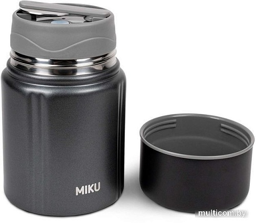Термос для еды Miku 780 мл (темно-серый)