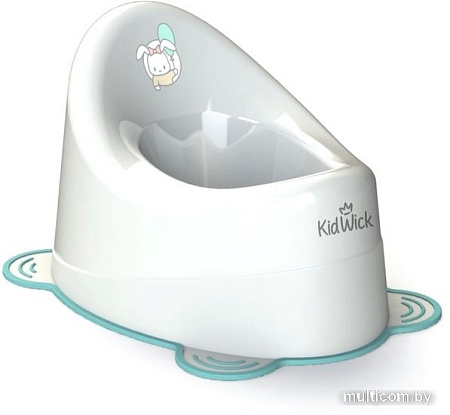 Детский горшок Kidwick Улитка KW040101 (белый/бирюзовый)