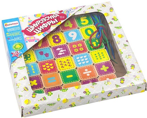 Шнуровка Alatoys Цифры КШЦ3003