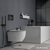 Унитаз подвесной Roxen Porto One Rimless 6 в 1 StounFix Slim 507197 (кнопка: черный матовый)