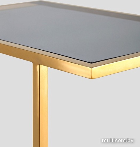 Консольный стол Stool Group Бостон 50x32 EET-061-TG-SK (стекло Smoke/сталь золото)