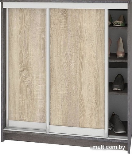 Тумба для обуви Кортекс-мебель Сенатор ШК41 Классика (береза/дуб сонома)