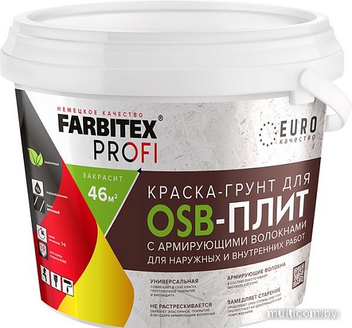 Грунт-эмаль Farbitex Для OSB плит 3в1 армированная 7 кг