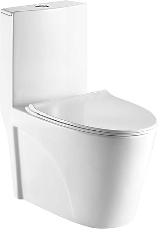 Унитаз WeltWasser Welzbach 001 GL-WT (белый глянец)