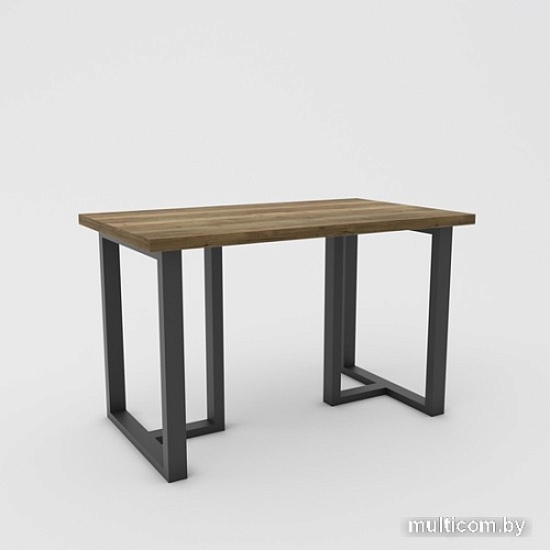 Кухонный стол Hype Mebel Триног 125x75 (черный/дуб галифакс олово)