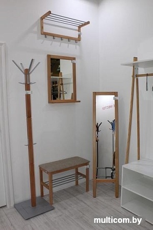 Sheffilton Альберо SHT-М2 с полкой (прозрачный лак)