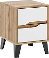 Тумба ЭлиГард Eyva 2S (дуб вотан/белый)