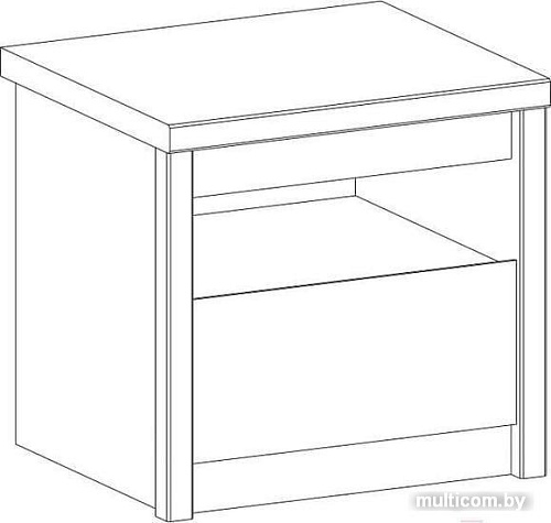 Тумба Anrex Jazz 1S (каштан найроби оникс)