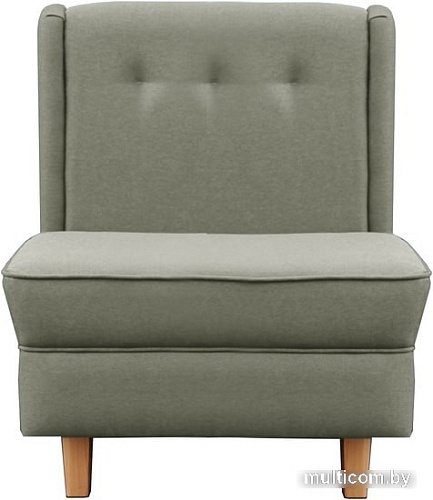 Интерьерное кресло Brioli Диди (рогожка, J20 серый/светлые ножки)