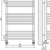 Полотенцесушитель TERMINUS Арт П13 (500x800)