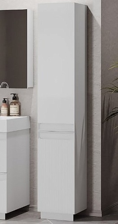 Belux Шкаф-пенал Базель П 35 (18, белый матовый)