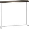 Консольный стол LoftyHome Бервин BR040206 (серый с белым основанием)