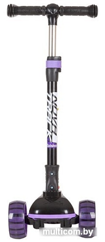 Трехколесный самокат Novatrack Rainbow Basic Black New 120BB.RAINBOW.BVT22 (фиолетовый)