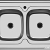 Кухонная мойка Ukinox Стандарт STD800.600 20 6C 3C