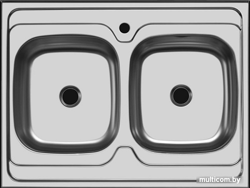 Кухонная мойка Ukinox Стандарт STD800.600 20 6C 3C