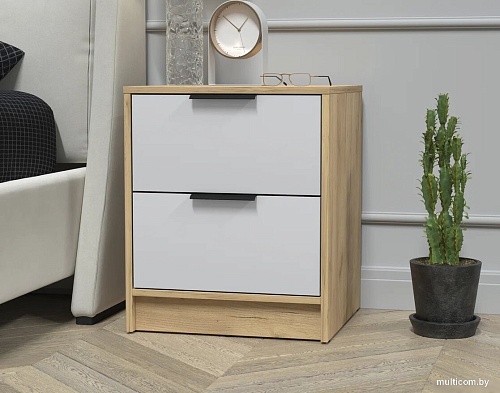 Комоды, тумбы Интерлиния Концепт КТ-ТК1-57 (серый/дуб золотой)