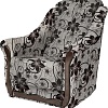 Интерьерное кресло Асмана Анна (цветок крупн коричневый/рогожка)