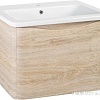 Runo Тумба с умывальником Runo Тоскана 80 + Никсон 80 (подвесная, светлое дерево)