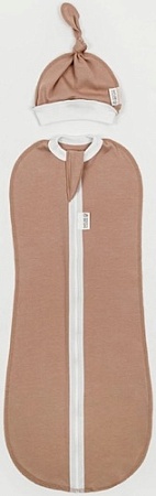 Пеленка-кокон Amarobaby Nature Essence (бежевый, р-р 56-68)