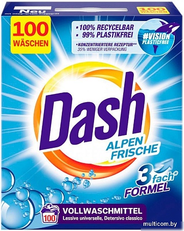 Стиральный порошок DASH Alpen Frische 3 fash formel 6 кг