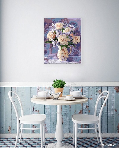 Картина по номерам ФРЕЯ Букет нежных пионов PNB/PL-130