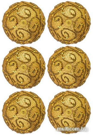 Елочная игрушка Elan Gallery Вензеля 970115 (золото)