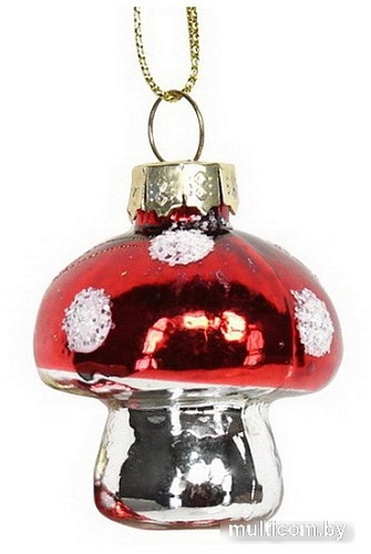 Елочная игрушка Gisela Graham Potting Shed Мухомор мини 486