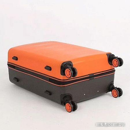 Чемодан-спиннер Grott 321-591/5-25 (оранжевый/коричневый)