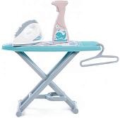 Набор хозяйственный игрушечный Полесье Утюжок с гладильной доской, пульверизатором и вешалкой 67477 (серый/голубой)