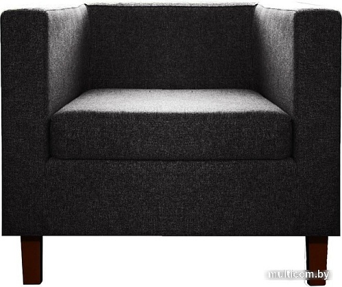 Интерьерное кресло Brioli Билли Д (рогожка, J22 графит/темные ножки)