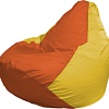 Кресло-мешок Flagman Груша Макси Г2.1-219 (оранжевый/жёлтый)