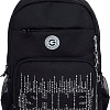 Школьный рюкзак Grizzly RG-464-3f (черный/серебряный)