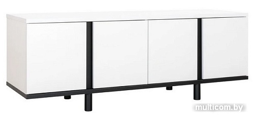 Тумба Mobi Квадро 13.276 (белый PE шагрень-черный U0080)