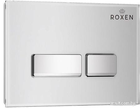 Унитаз подвесной Roxen Antares One Rimless 6 в 1 StounFix Slim 633220 (белое стекло)