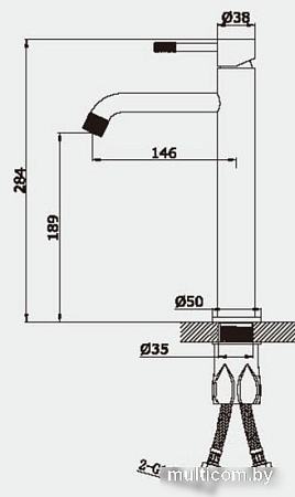 Смеситель Vieir 402512-S