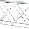 Консольный стол Stool Group Инсигния 115x30 ECST-026 (прозрачное стекло/сталь серебристый)