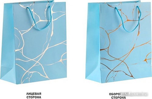 Пакет подарочный Perfecto Linea Amelia 47-322601 (голубой)