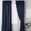 Комплект штор Pasionaria Каспиан 480x240 с подхватами (синий)