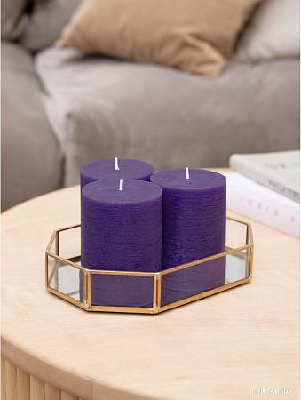 Набор свечей Мелт 100 мм (3 шт, темно-фиолетовый)