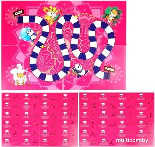 Настольная игра ILikeGift День Кривляки. В позе йога Р4101