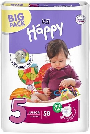 Подгузники Bella Happy Junior 5 58 шт.