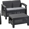 Набор садовой мебели Keter Corfu Set 223204 (графит)