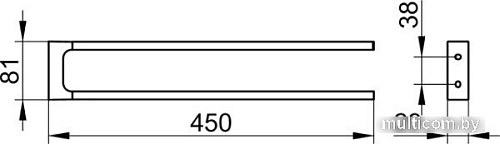 Держатель для полотенца Keuco Edition 11 11118130000